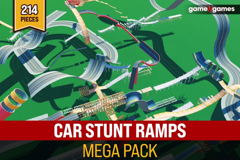 Car Stunt Ramps Mega Pack
