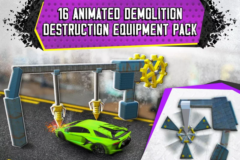 Animated Demolition - Destruction Equipment Pack