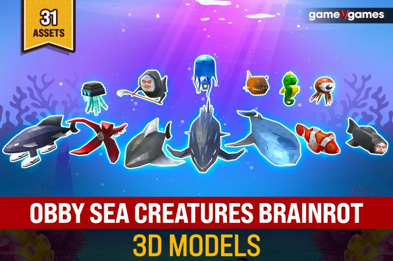 Obby Sea Creatures and Brainrots