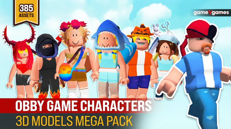Obby Game Characters Mega Pack